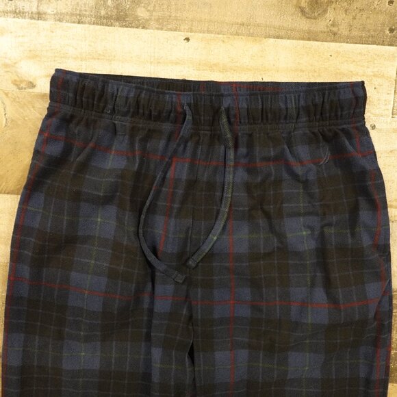 Nautica Plaid Fleece Pajama Pants Men’s Medium Blue Red Sleepwear - Picture 2 of 10